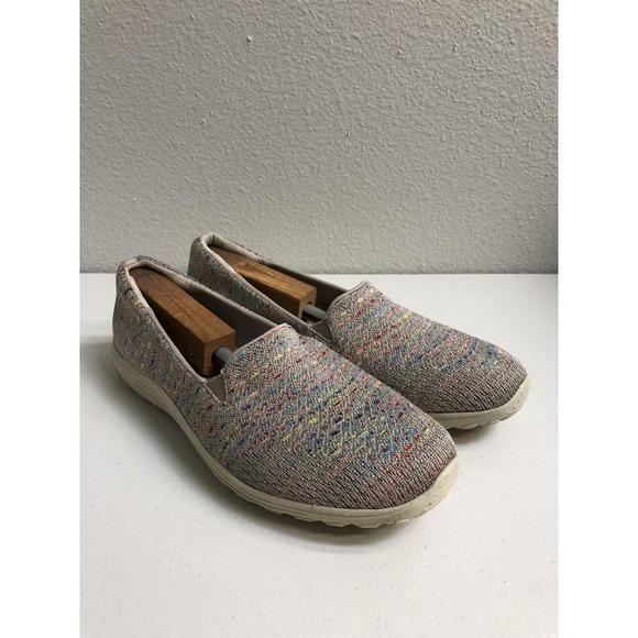 Skechers Relaxed Fit Shoes Womens Size 11 Taupe Slip On Memory Foam Comfort - Picture 7 of 12
